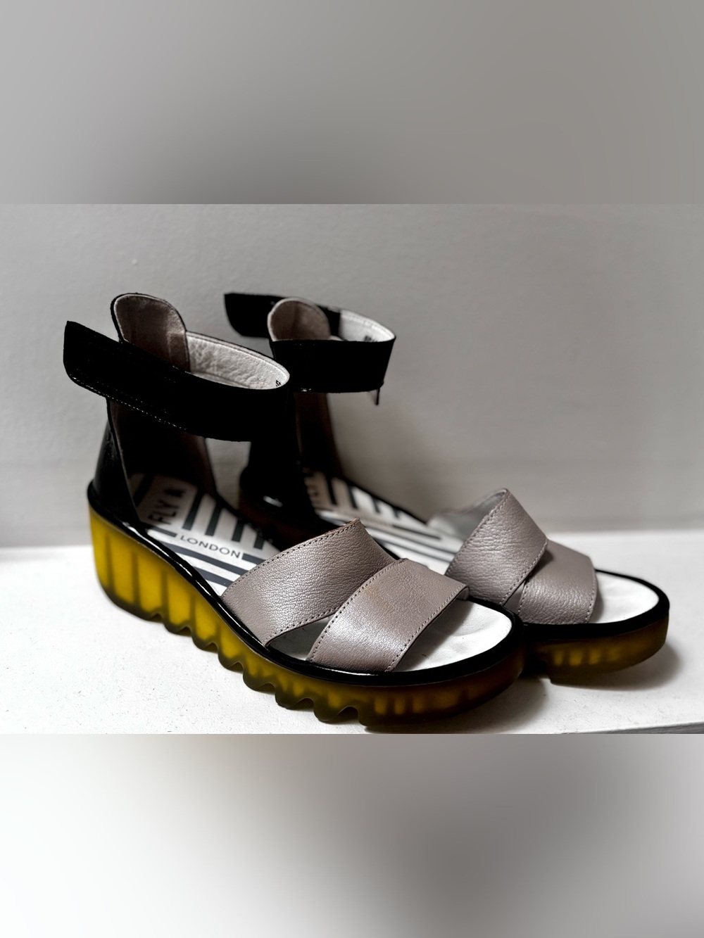 FLY London Bono Wedge  Sandals Size 39